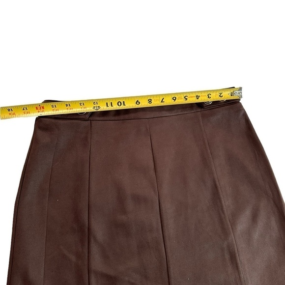 Marc New York by Andrew Marc Chocolate Brown Skirt Size Medium - Picture 9 of 14